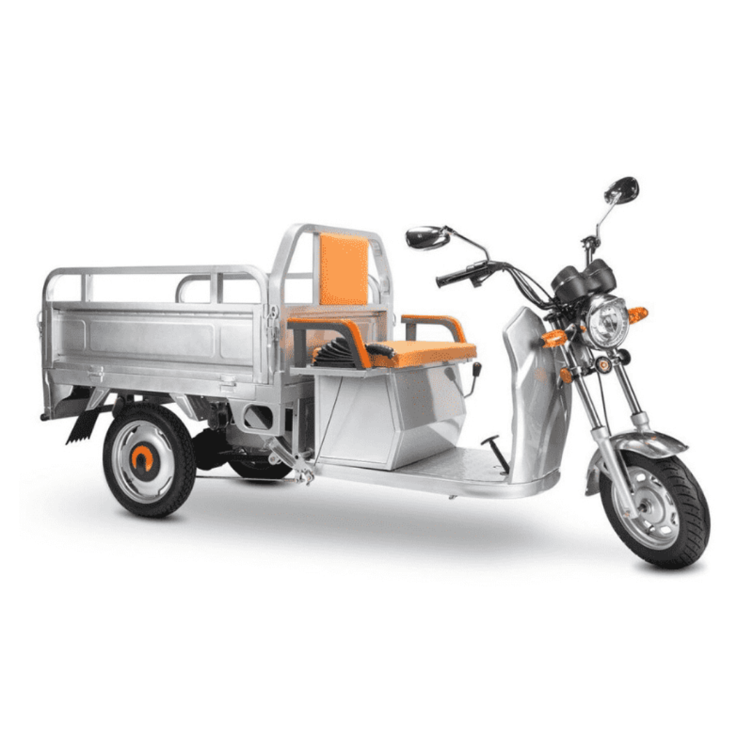 PET Electric Cargo Scooter Truck with Manual Tail Bed Lifting – 3 Wheeled - Senior.com Scooters